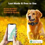 Real-Time GPS Dog Collar Tracker - No Monthly Fees