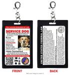 Custom Service Dog ID Card with QR Code