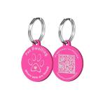 Aluminum QR Pet ID Tag with Online Profile
