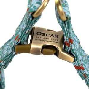 Personalized Organic Cotton Step-In Dog Harness