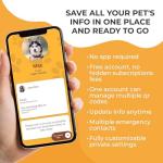 Personalized QR Code Pet ID Tag for Pets