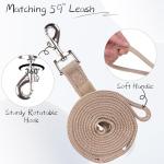 BINGPET Adjustable Denim Dog Harness and Leash Set