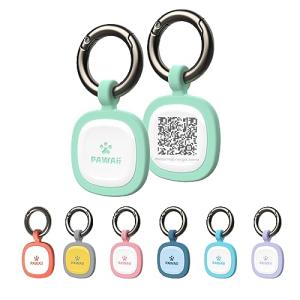 Pawaii Silent Silicone Dog ID Tag - Green