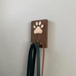 Personalized Dog Leash Holder for Wall