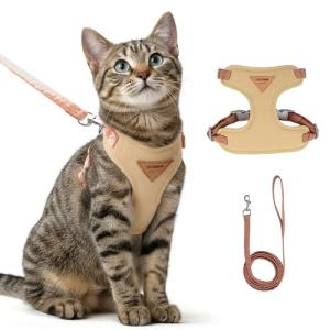 Adjustable Escape-Proof Cat Harness and Leash Set