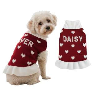Personalized Bowtie Sweater Dress for Pets