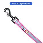 Personalized Pink Dog Leash with ID Embroidery
