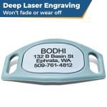 Personalized Silicone Slide On Pet ID Tag