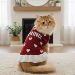 Personalized Bowtie Sweater Dress for Pets