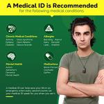 Theluckytag QR Code Medical Alert Necklace