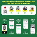 Theluckytag QR Code Medical Alert Necklace