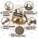 Custom Black Escape-Proof Cat Harness and Leash