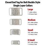 Personalized Slide-On Engraved Dog ID Tags
