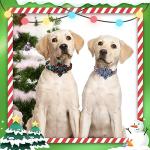 6 Pcs Christmas Dog Collars with Removable Buckles