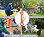 Reflective 50FT Cat Leash with Personalized Safety