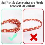 Christmas Dog Collar and Leash Set with Bow Tie