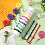 Amylove 48-Piece Adjustable Dog Collar and Leash Set