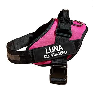 Personalized No Pull Dog Harness with Custom Patches