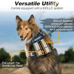 Personalized Tactical Service Dog Harness with Tags