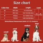 Christmas Dog Collar and Leash Set with Bow Tie