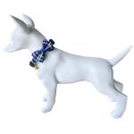 Plaid Dog Collar and Leash Set with Bow Tie