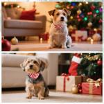 Kooltail Christmas Dog Collar and Leash Set