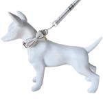 Plaid Dog Collar and Leash Set with Bow Tie