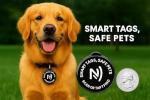 Smart Waterproof QR Code Pet ID Tag – Black
