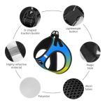 Custom Reflective Dog Harness with Leash