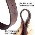 Personalized Leather Dog Collar with Engraved ID Tag