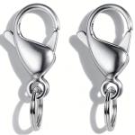 IVIA Stainless Steel Dog Tag Clips - 2 Pack