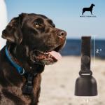 All-Black Dog Bell Set with Leather Strap