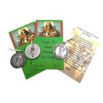 St. Francis Dog Collar Medal and Holy Cards Set