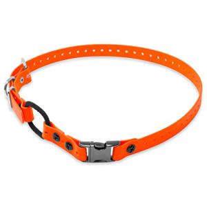 Quick Snap Bungee Dog Collar - Waterproof Orange