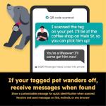 Custom QR Code Pet ID Tags - 2 Pack