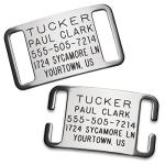 Personalized Slide-On Engraved Dog ID Tags