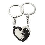 Cat Matching Keychains for Couples and Friends