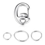 Leash King Flip Clip Dog Tag Carabiner Clips