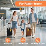 Vegan Leather Luggage Tag with Hidden AirTag Holder