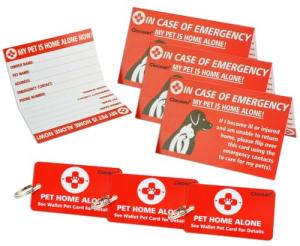 Pet Emergency Alert Key Tag and Wallet Card