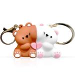 Cute Bear Couple Keychain for Valentine's Day Gift