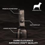 All-Black Dog Bell Set with Leather Strap