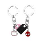 Heart Keychain Set for Couples and Friends