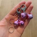 Cute Cat Bell Charm and Dog Tag Clips Set