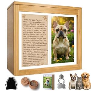 PetFriend Dog Urn with Photo Display and Keepsakes