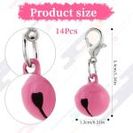 14 Pack Colorful Bells for Cat and Dog Collars