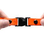 Quick Snap Bungee Dog Collar - Waterproof Orange