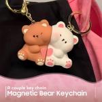 Cute Bear Couple Keychain for Valentine's Day Gift