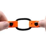 Quick Snap Bungee Dog Collar - Waterproof Orange