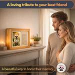 PetFriend Dog Urn with Photo Display and Keepsakes